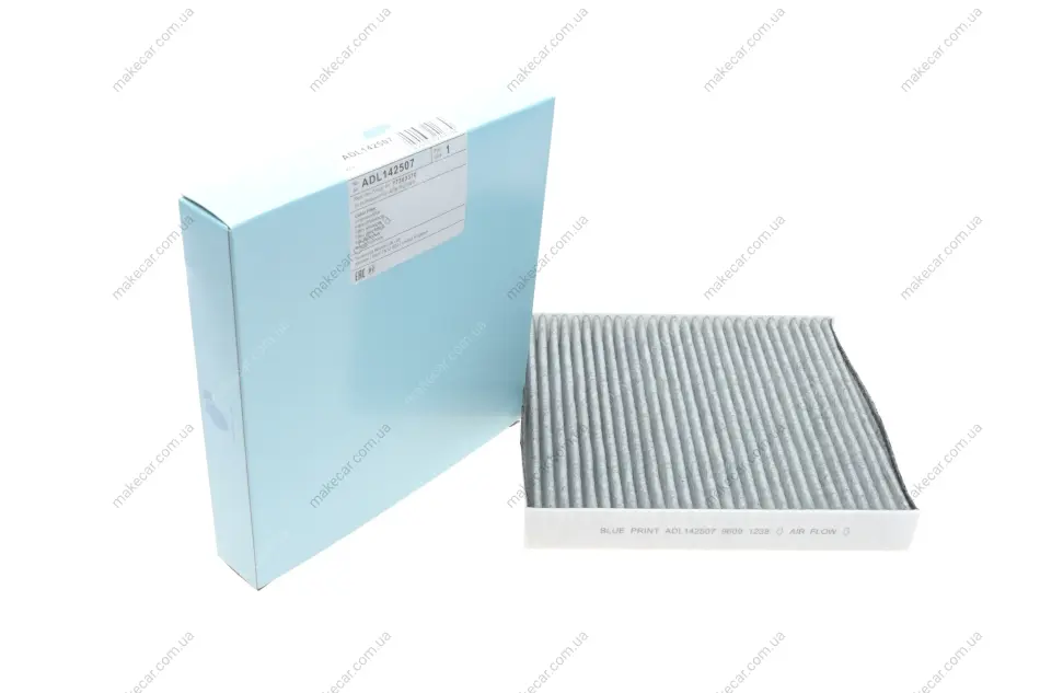 <strong>Змінний елемент фільтра салону, вугільний (Blue Print) BLUE PRINT ADL142507 (фото 1)</strong>
