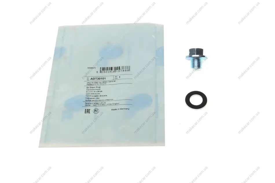 <strong>Пробка піддону BLUE PRINT ADT30101 (фото 1)</strong>