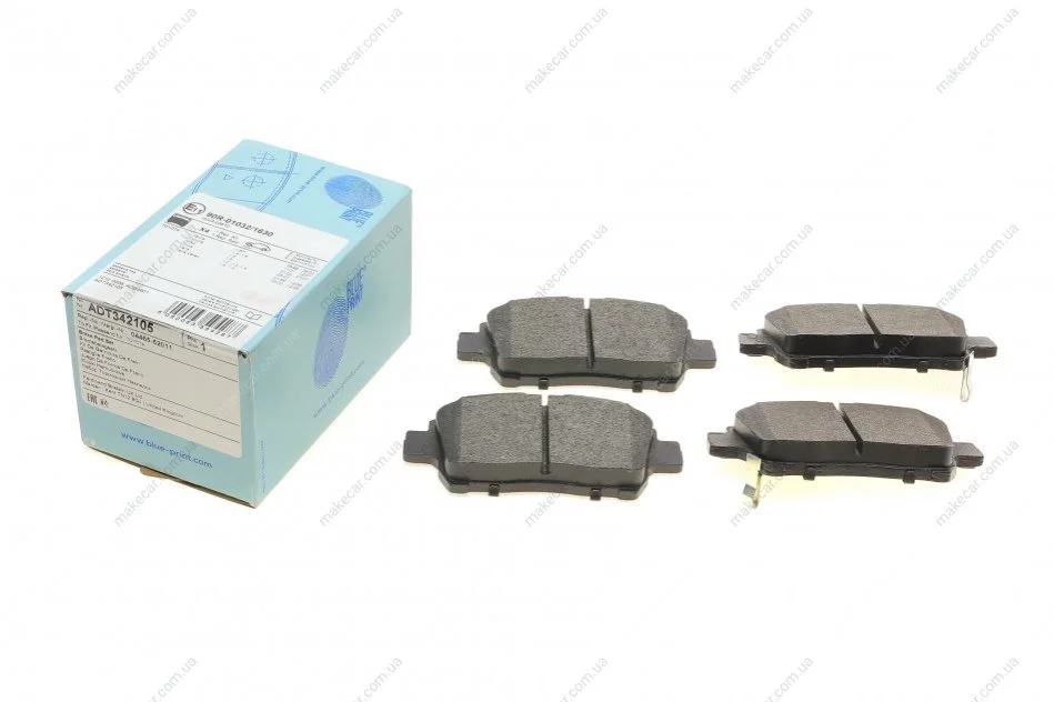 <strong>Комплект гальмівних колодок з 4 шт. дисків BLUE PRINT ADT342105 (фото 1)</strong>