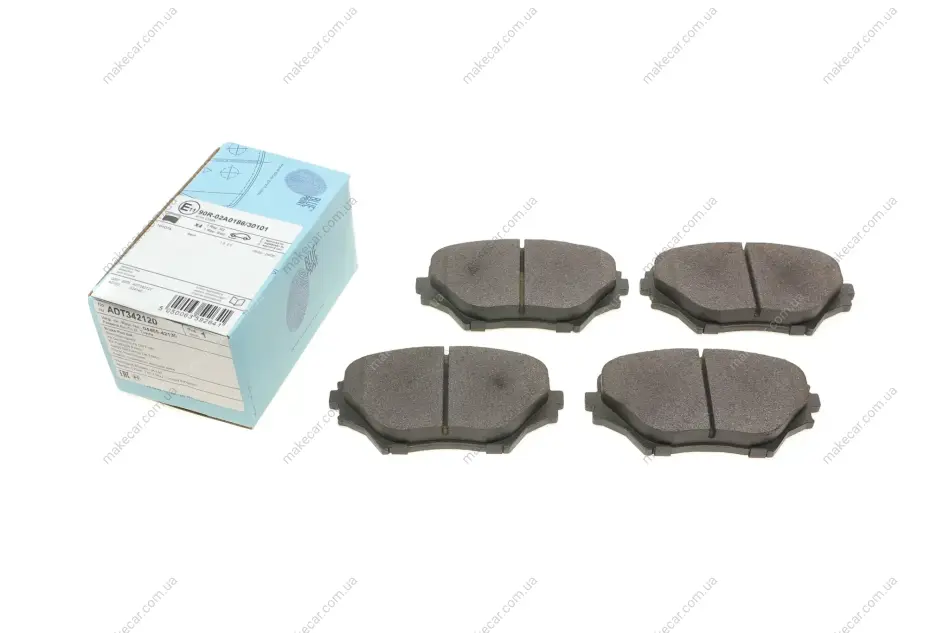 <strong>Комплект гальмівних колодок з 4 шт. дисків BLUE PRINT ADT342120 (фото 1)</strong>