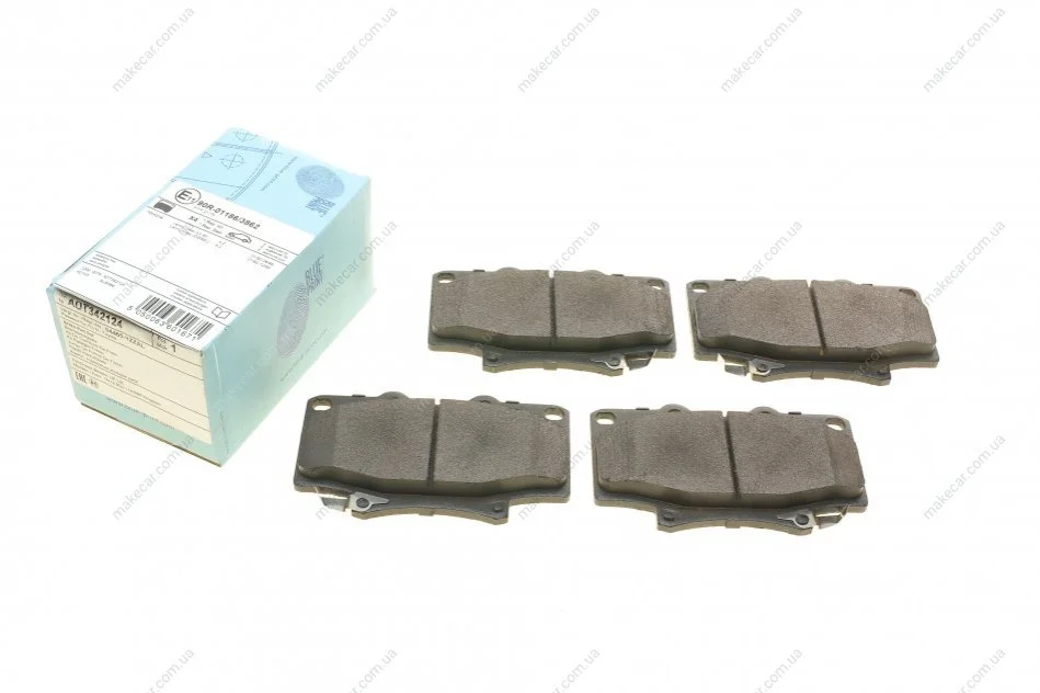 <strong>Комплект гальмівних колодок з 4 шт. дисків BLUE PRINT ADT342124 (фото 1)</strong>