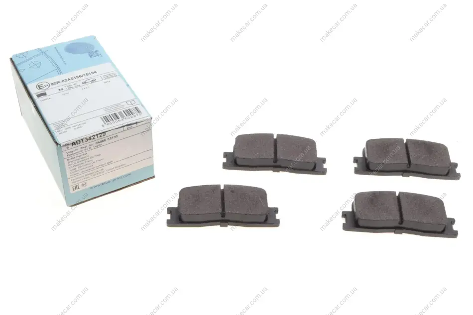 <strong>Комплект гальмівних колодок з 4 шт. дисків BLUE PRINT ADT342129 (фото 1)</strong>