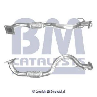 Вихлопна труба передн (довжина:860мм) SEAT LEON, TOLEDO II VW BORA, BORA I, GOLF IV 1.6 02.00-06.06 для BM CATALYSTS BM70455 фото товару