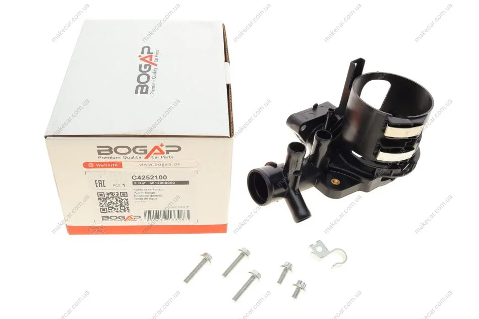 <strong>Фланець системи охолодження BOGAP C4252100 (фото 1)</strong>