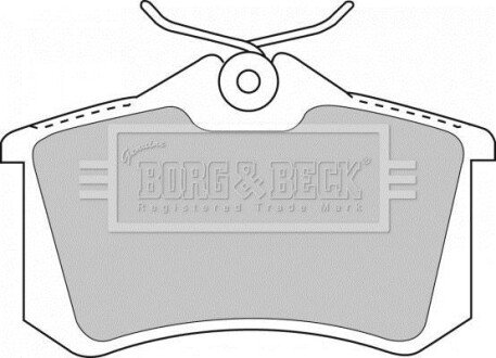 - Гальмівні колодки до дисків BORG & BECK BBP1512 фото товара