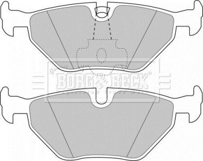 - Гальмівні колодки до дисків BORG & BECK BBP1591 фото товару