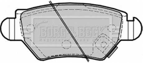 - Гальмівні колодки до дисків BORG & BECK BBP1687 фото товару