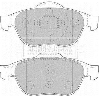 - Гальмівні колодки до дисків BORG & BECK BBP1731 фото товара