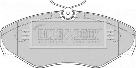 - Гальмівні колодки до дисків BORG & BECK BBP1812 фото товару