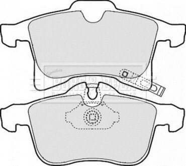 - Гальмівні колодки до дисків BORG & BECK BBP1875 фото товару