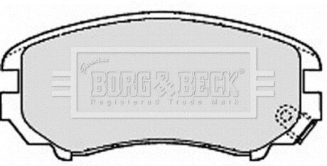 - Гальмівні колодки до дисків BORG & BECK BBP1884 фото товару