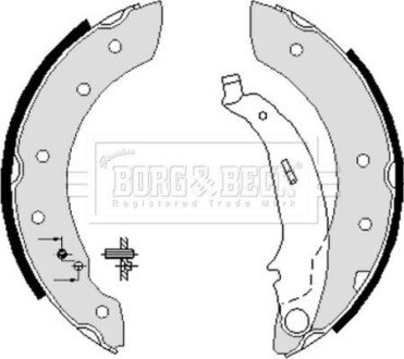 - Гальмівні колодки до барабанів BORG & BECK BBS6233 фото товара