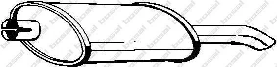 <strong>Глушник задня частина OPEL ASTRA F 91-96 BOSAL 185-999 (фото 1)</strong>