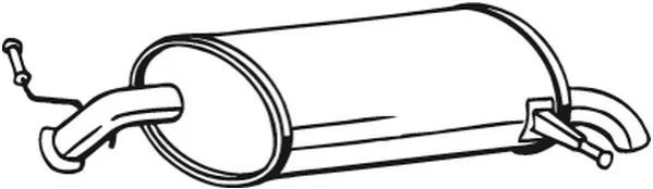 <strong>Глушник задня частина PEUGEOT 407 (04-10) BOSAL 190-043 (фото 1)</strong>