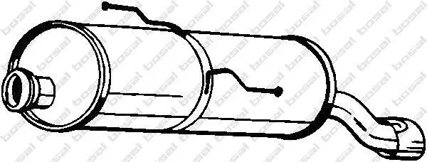<strong>Глушитель задняя часть Peugeot 206 98-00 BOSAL 190359 (фото 1)</strong>