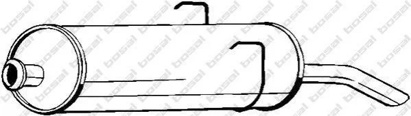 <strong>Глушник задня частина PEUGEOT 405 87-92 BOSAL 190-787 (фото 1)</strong>