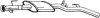 <strong>Глушник передній Renault CLIO II 99-10, Renault Symbol 05-14 BOSAL 200361 (фото 1)</strong>