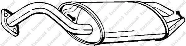 <strong>Глушник задня частина TOYOTA COROLLA (01-07) BOSAL 228-495 (фото 1)</strong>
