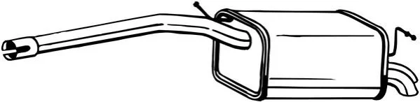 <strong>Глушитель задняя часть VW CADDY III 06- BOSAL 233-405 (фото 1)</strong>