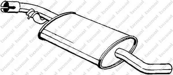 <strong>Глушник задня частина VW TRANSPORT 90-94 BOSAL 233-741 (фото 1)</strong>