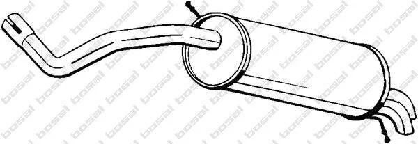 <strong>Глушитель выхлопных газов конечный BOSAL 278-033 (фото 1)</strong>