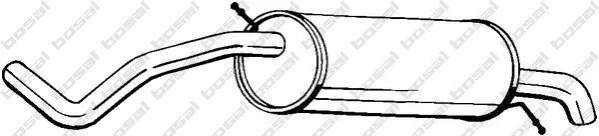 <strong>Глушник задня частина SKODA FABIA 00-03 BOSAL 278-231 (фото 1)</strong>