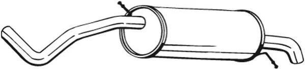 <strong>Глушник задня частина SKODA FABIA 03- BOSAL 278-233 (фото 1)</strong>