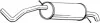 <strong>Глушник задня частина SKODA FABIA 03- BOSAL 278-233 (фото 1)</strong>