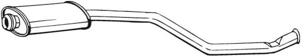 <strong>Глушник, алюм. сталь, середня частина CITROEN XSARA 00-02 (279-095) BOSAL 279095 (фото 1)</strong>