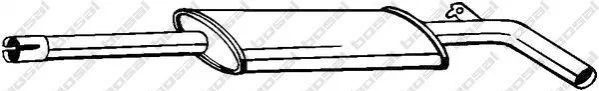 <strong>Глушник середня частина RENAULT M?GANE II 02- BOSAL 279-917 (фото 1)</strong>