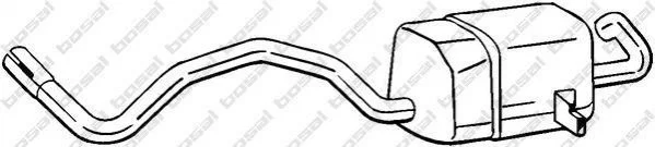 <strong>Глушитель задняя часть RENAULT MEGANE II (02-10), RENAULT Scenic (03-08) BOSAL 280-815 (фото 1)</strong>