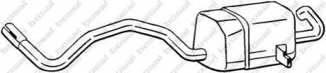 Глушитель задняя часть RENAULT MEGANE II (02-10), RENAULT Scenic (03-08) для BOSAL 280-815 фото товара