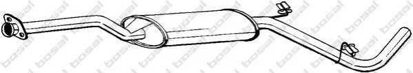 <strong>Глушник, алюм. сталь, передня частина SKODA FELICIA 94-01 BOSAL 282651 (фото 1)</strong>