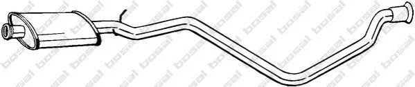 <strong>Глушник, алюм. сталь, передня частина PEUGEOT 405 87-92 BOSAL 283785 (фото 1)</strong>