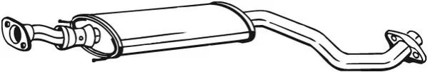 <strong>Глушник середня частина NISSAN JUKE 10- BOSAL 284-625 (фото 1)</strong>