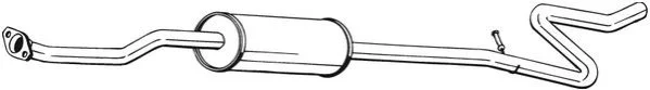 <strong>Глушник середня частина CITROEN C3 (02-11) BOSAL 287-089 (фото 1)</strong>