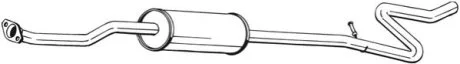 Глушник середня частина CITROEN C3 (02-11)  для BOSAL 287-089 фото товару