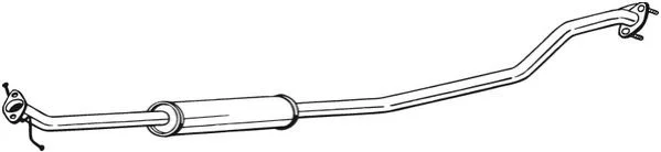 <strong>Глушник, алюміній. сталь, середн. частина SUZUKI SWIFT 1.2 10/10- (287-471) BOSAL 287471 (фото 1)</strong>
