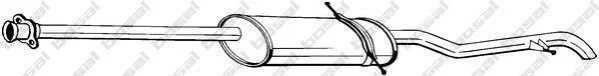 <strong>Глушник задня частина MERCEDES A140 97-04 BOSAL 289-023 (фото 1)</strong>
