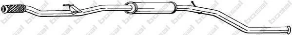 <strong>Глушник, алюміній. сталь, середн. частина PEUGEOT 206 SW (2E/K) 1.4 16V (03-) BOSAL 295-087 (фото 1)</strong>