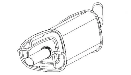 Глушник для BOSAL BS 141-019 фото товару