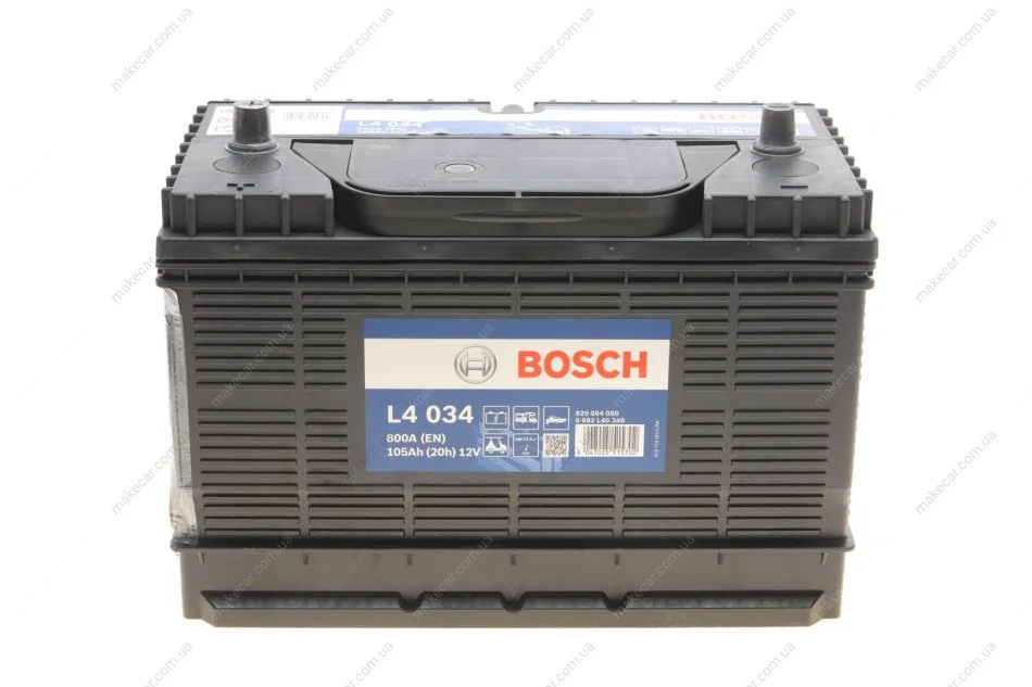 <strong>Акумулятор Bosch 12В/105Аг/800А/23,7кг BOSCH 0 092 L40 340 (фото 1)</strong>