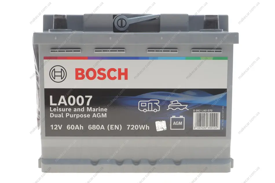 <strong>Акумулятор Bosch 12В/60/680/17,35кг BOSCH 0 092 LA0 070 (фото 1)</strong>