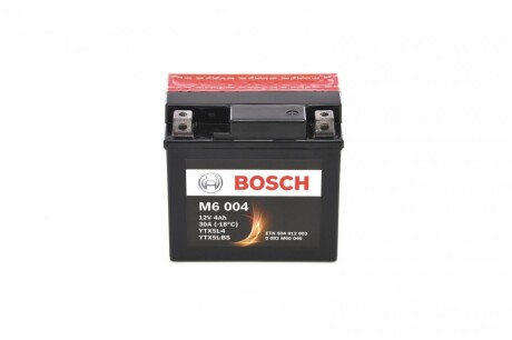 Купити Акумулятор сухозаряджений AGM 4Ah 80А BOSCH 0 092 M60 040 за низькою ціною в Україні (фото 1)