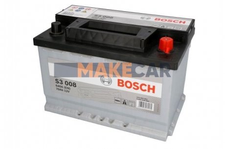 Аккумулятор S3 Bosch 12В/70Ач/640А (R+) 0092S30080