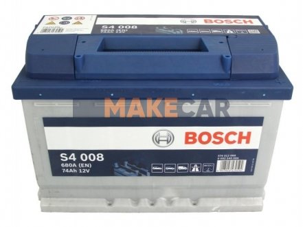 Аккумулятор S4 Bosch 12В/74Ач/680А (R+) 0 092 S40 080
