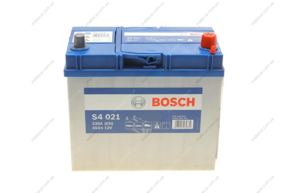 <strong>Акумулятор Bosch 12В/45Аг/330А/11,43кг BOSCH 0 092 S40 210 (фото 1)</strong>