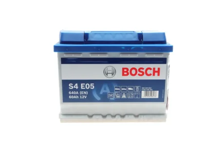 Акумулятор Bosch 12В/60Аг/640А/16,67кг для Volvo, Seat, Alfa Romeo, Volkswagen, Jeep BOSCH 0 092 S4E 051 фото товару