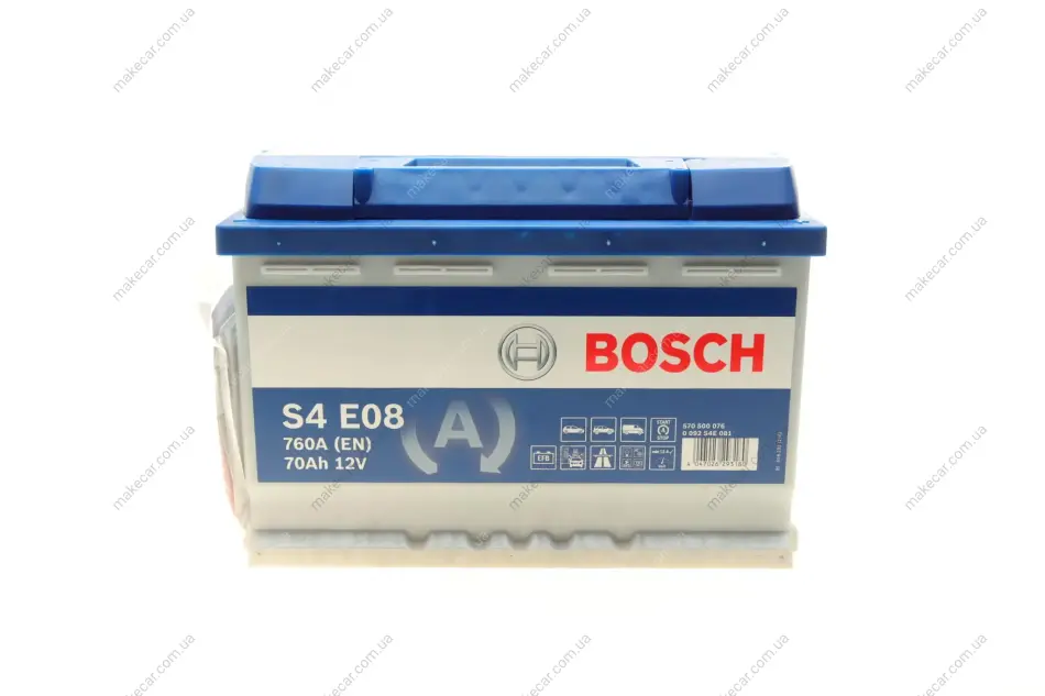 <strong>Акумулятор Bosch 12В/70Аг/760А/19,14кг BOSCH 0 092 S4E 081 (фото 1)</strong>