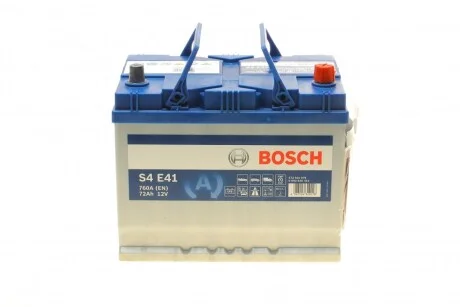 Акумулятор Bosch S4 EFB 72Аh, EN 760 правий + 260,7х175х218,5 (ДхШхВ) с-ма START-STOP (J) для BOSCH 0 092 S4E 410 фото товару